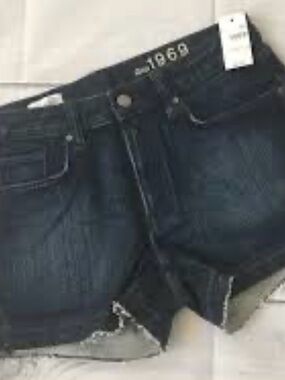 GAP Dark Blue Denim Cutoff Shorts